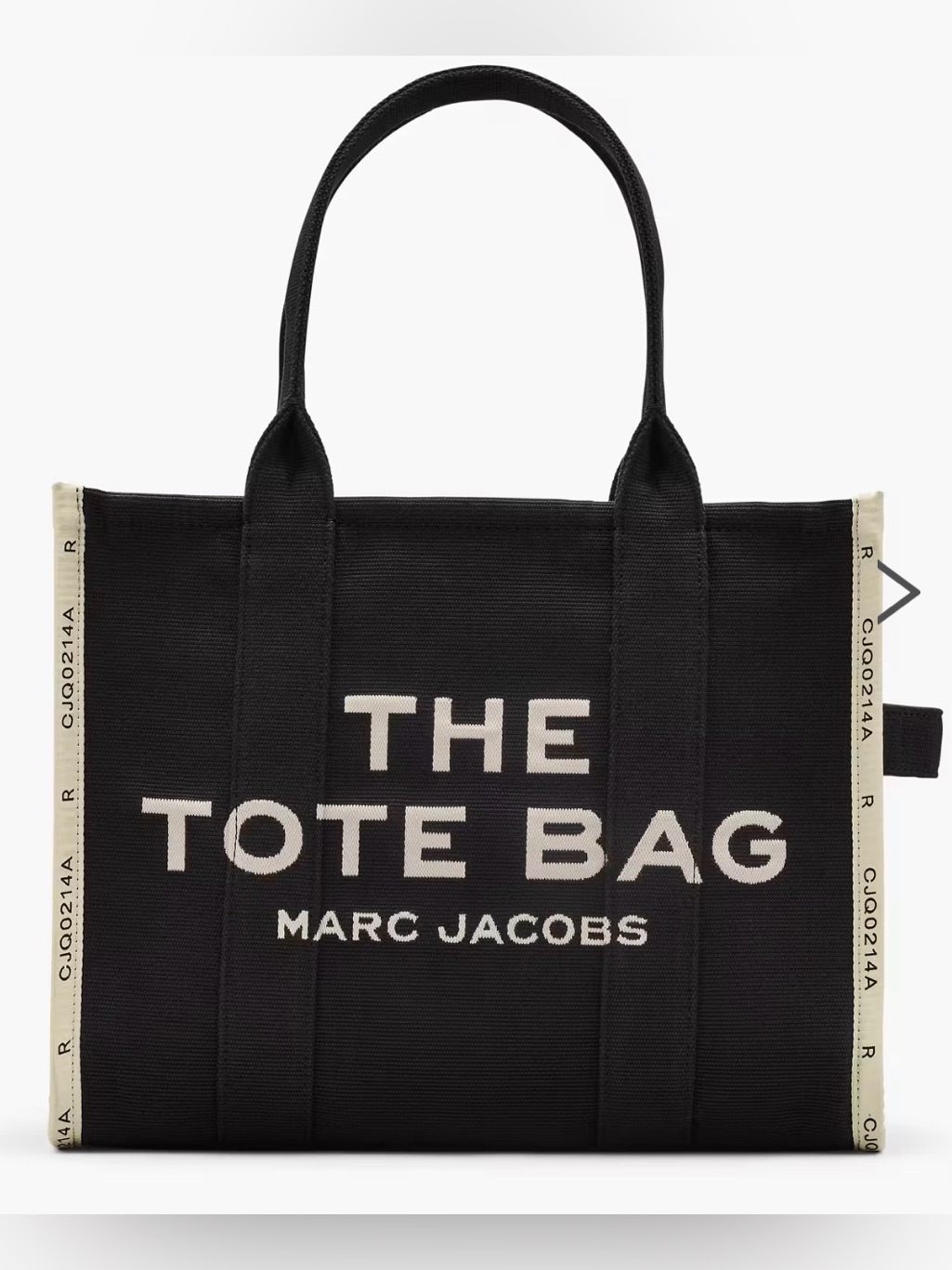 Marc Jacobs The Jacquard Large Tote Bag Black Cream